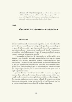 Añoranzas de la independencia española