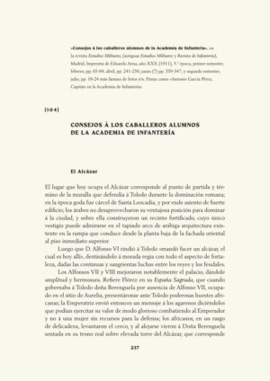 Consejos á los caballeros alumnos de la Academia de Infantería