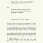 Proyecto de Nueva organización del Estado Mayor en la República  Oriental del Uruguay