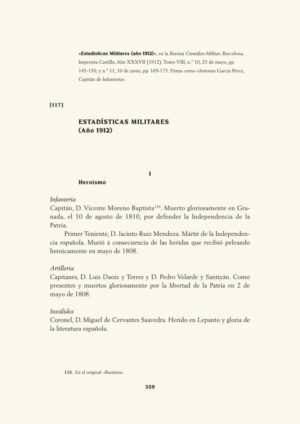 Estadísticas Militares (año 1912)