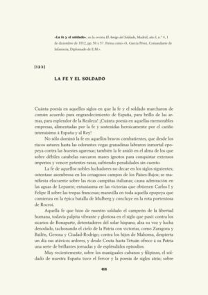La fe y el soldado
