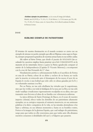 Sublime ejemplo de patriotismo