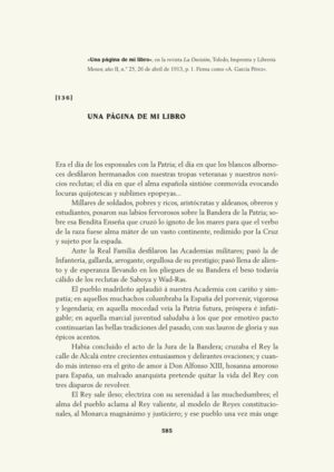 Una página de mi libro