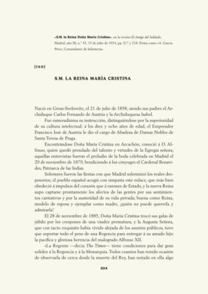 S.M. la Reina Doña María Cristina