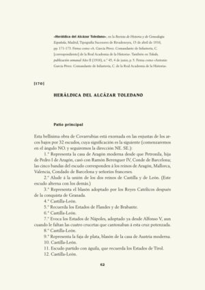 Heráldica del Alcázar Toledano