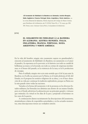 El Juramento de fidelidad á la Bandera en Alemania, Austria-Hungría,  Italia, Inglaterra, Francia, Portugal, Suiza, Argentina y Norte-América