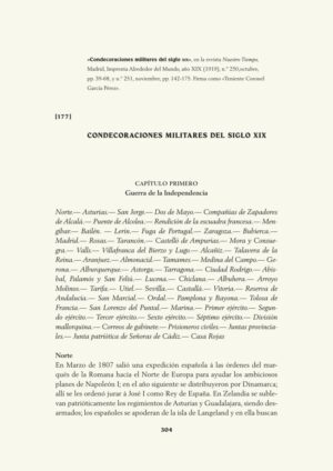 Condecoraciones militares del siglo  XIX