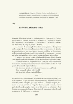 Datos del Ejército Turco
