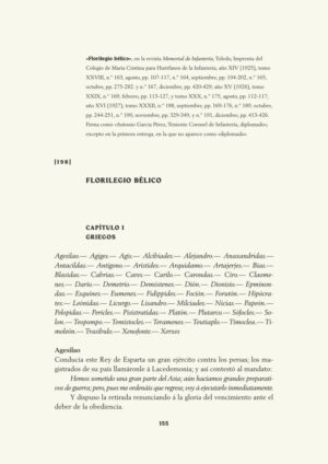Florilegio bélico