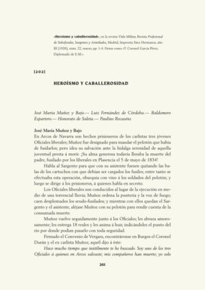 Heroísmo y caballerosidad