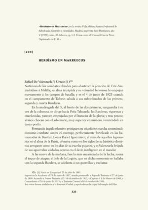 Heroísmo en Marruecos