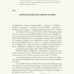 Datos militares del ejército japonés