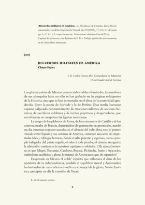 Recuerdos militares en América