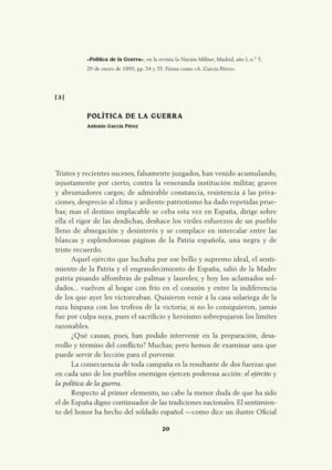 Política de la Guerra