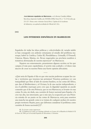 Los intereses españoles en Marruecos
