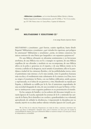 Militarismo y jesuitismo