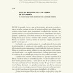 Ante la Bandera de la Academia de Infantería