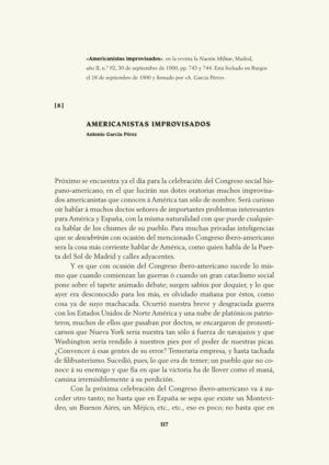 Americanistas improvisados