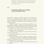 Posesiones españolas en África. La isla del Peregil y Ceuta